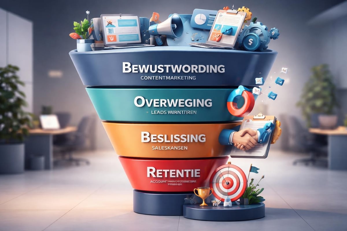 B2B marketing funnel stages