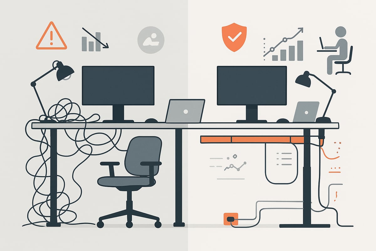 Why Cable Management Matters for Sit Stand Desks