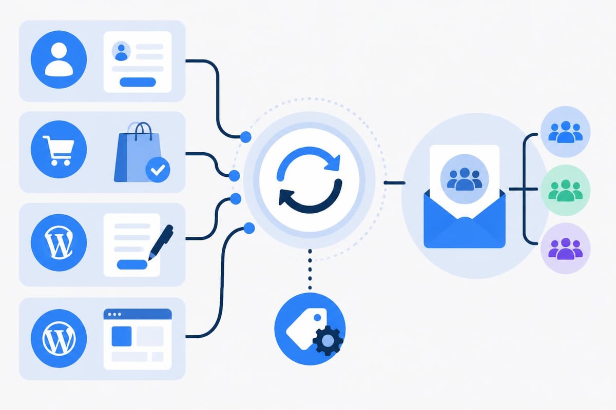 Mailchimp WordPress data flow