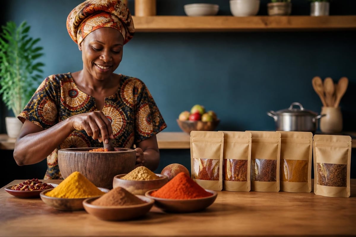 African spice and condiment supply chain