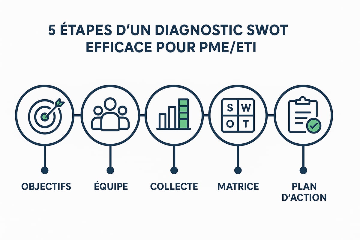 Les 5 Étapes Clés d’un Diagnostic SWOT Efficace