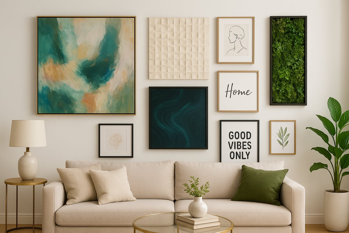 9 Amazing Unique Art Wall Ideas to Transform Your Space 2025