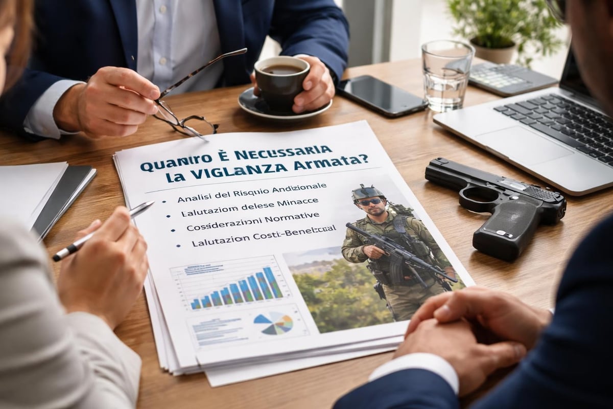 Valutazione del rischio per servizi di vigilanza armata