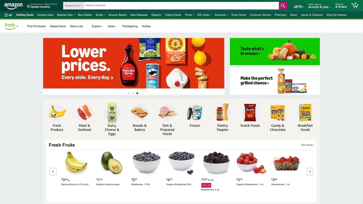 7 Best Cheap Groceries Online Free Shipping Deals 2025 - Amazon Fresh