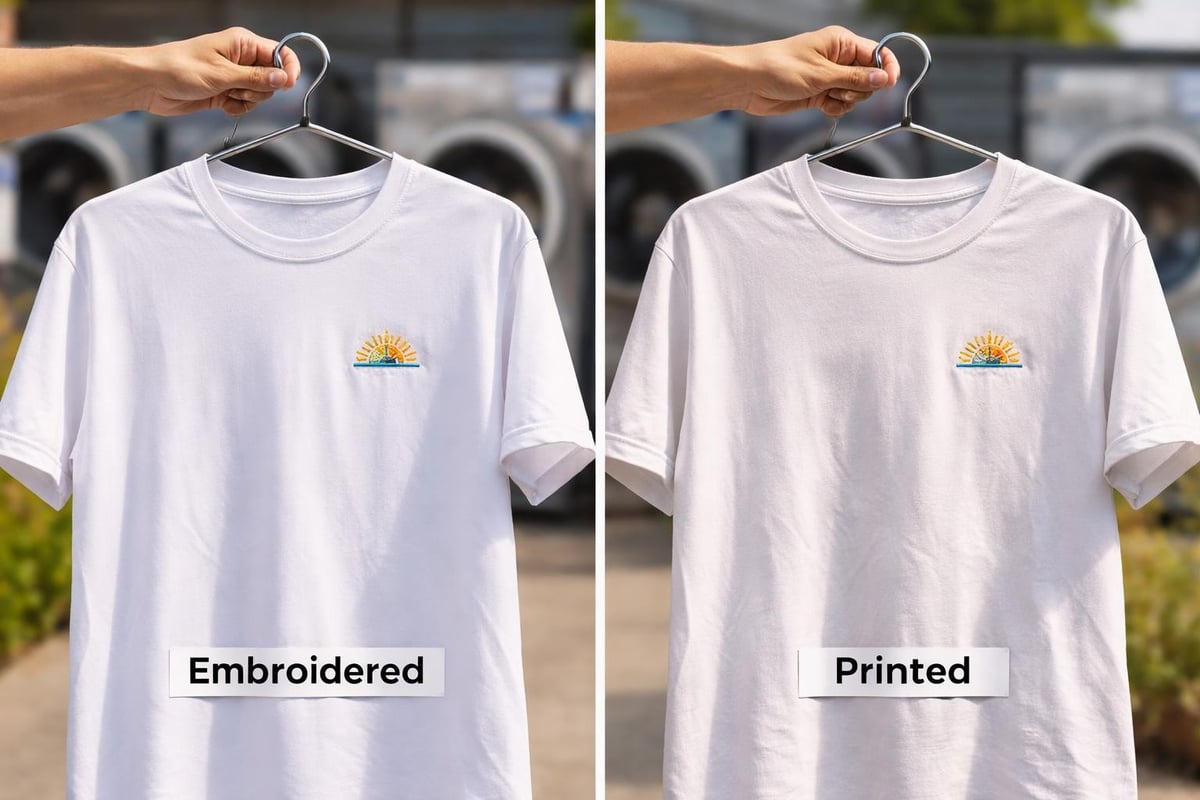 Embroidery durability comparison