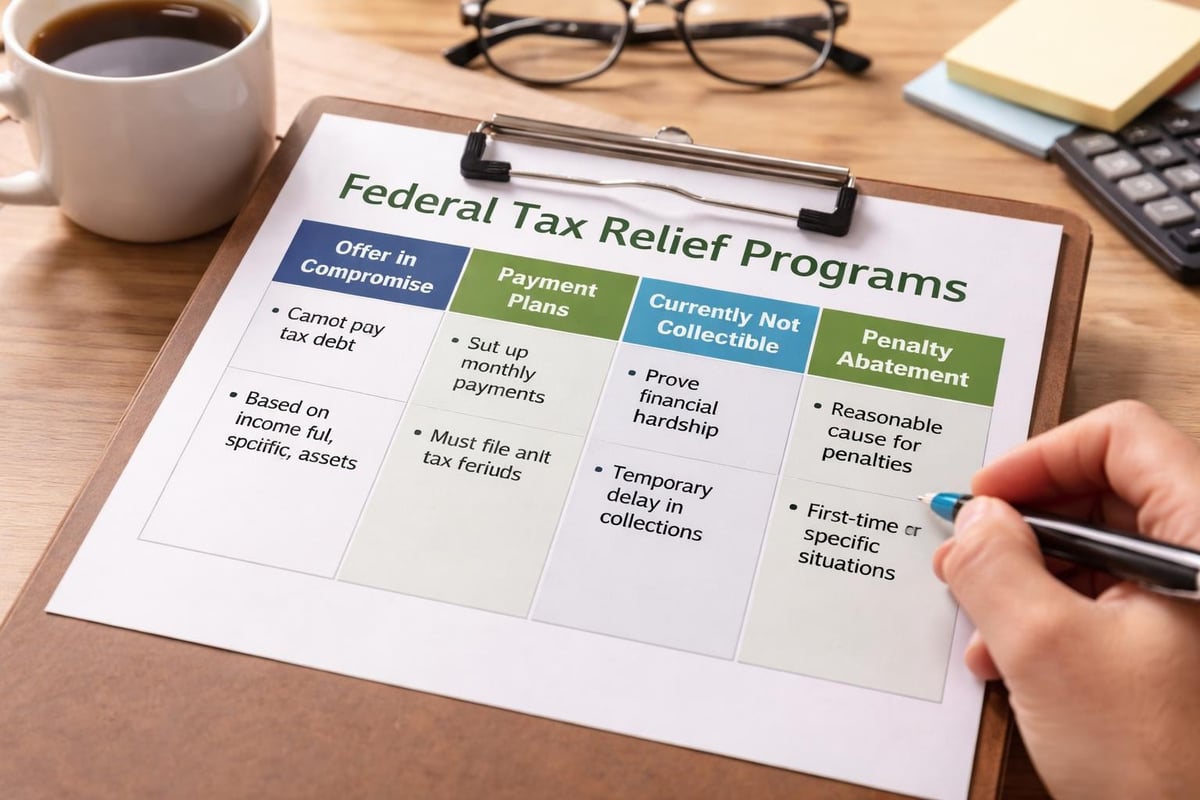 IRS relief programs comparison