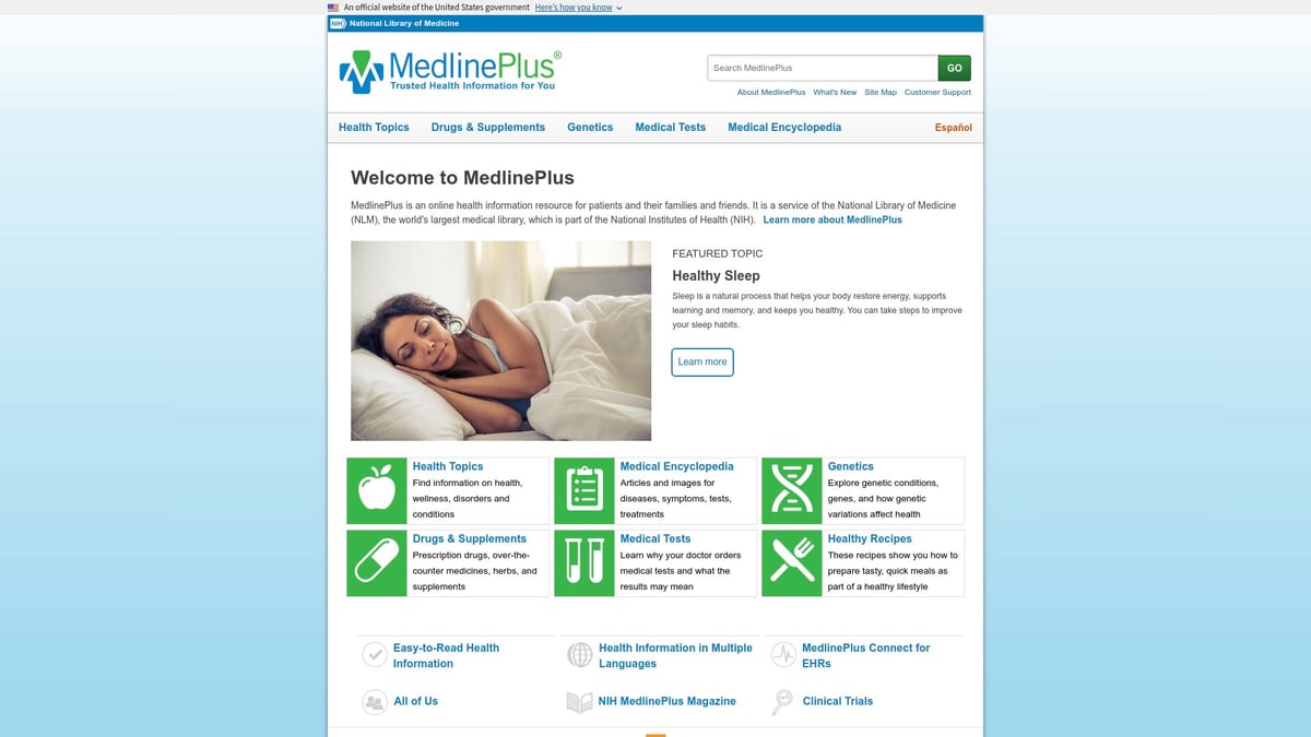 Top 7 Patient Education Resources To Empower Your Health 2026 - MedlinePlus Health Topics