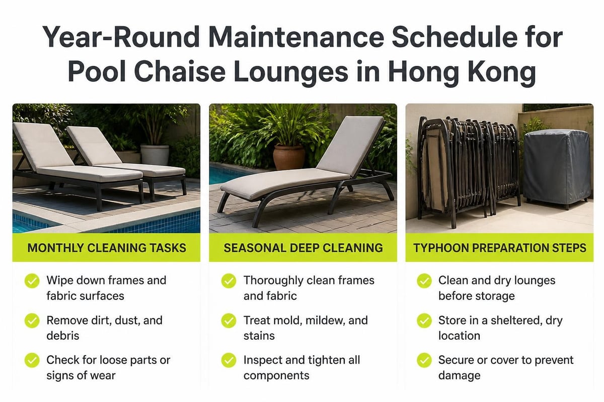 Furniture maintenance calendar