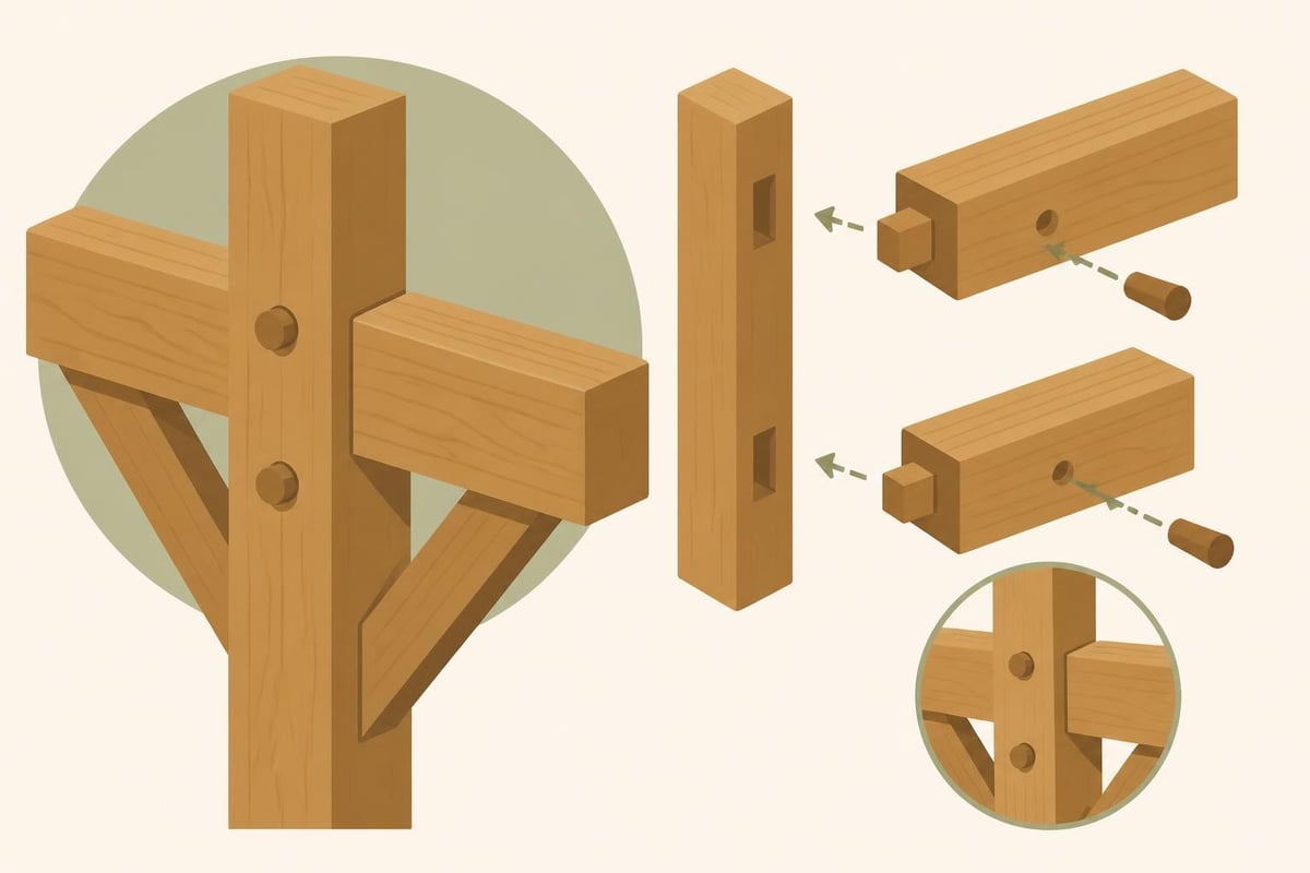 Mortise and tenon joint assembly