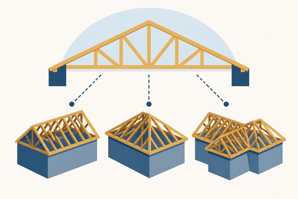 Timber roof truss configuration