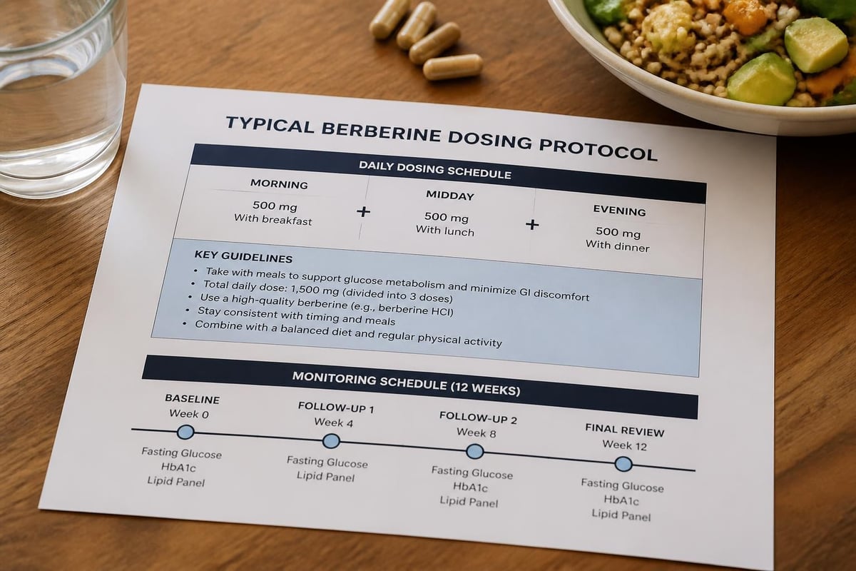 Berberine dosing schedule