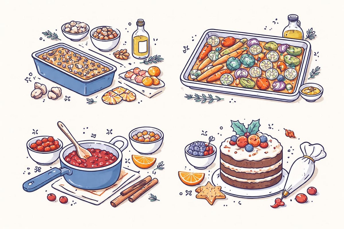 Vegetarisches Weihnachtsmenü