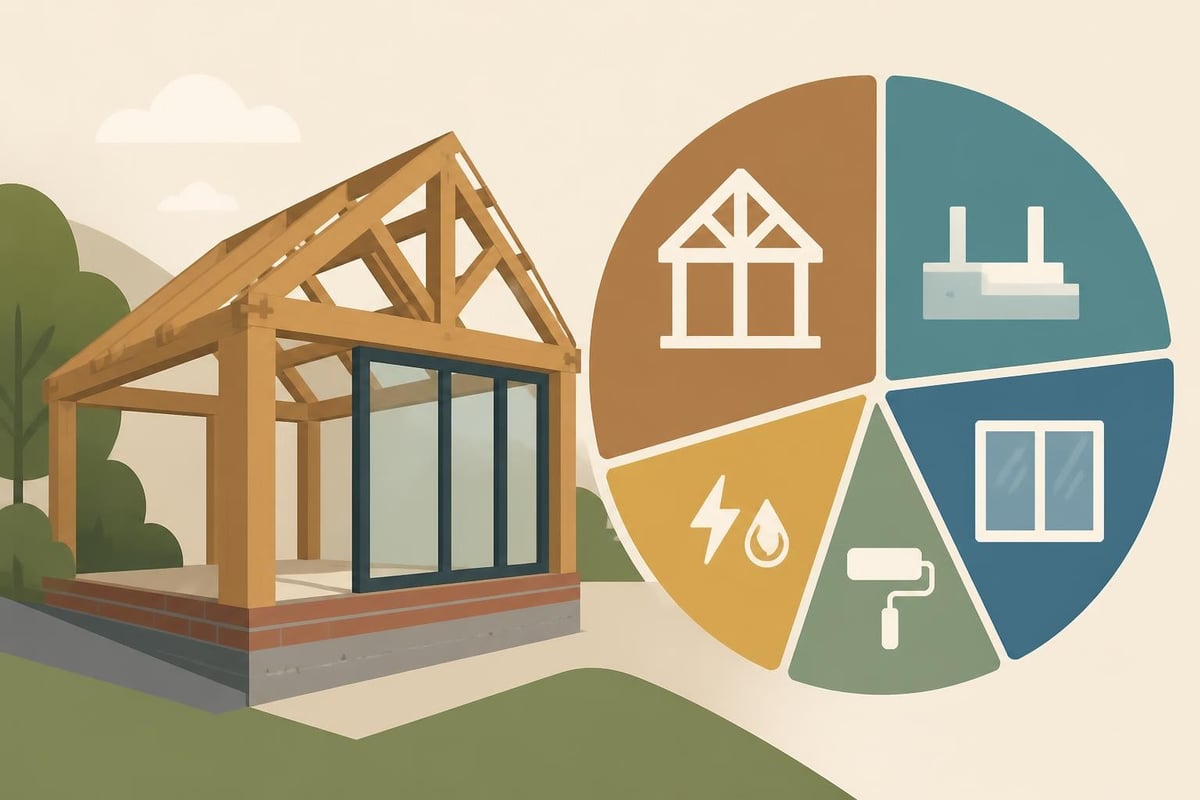 Oak frame extension budget planning