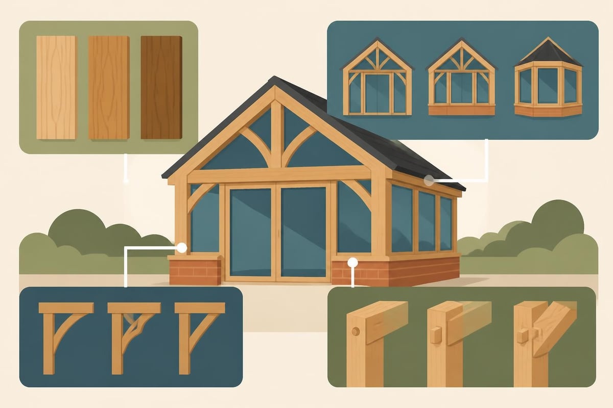 Oak frame customisation options