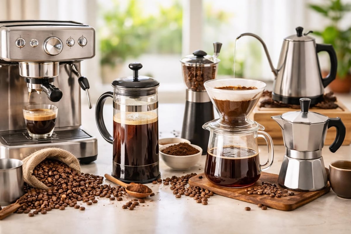 Méthodes de préparation du café en grains