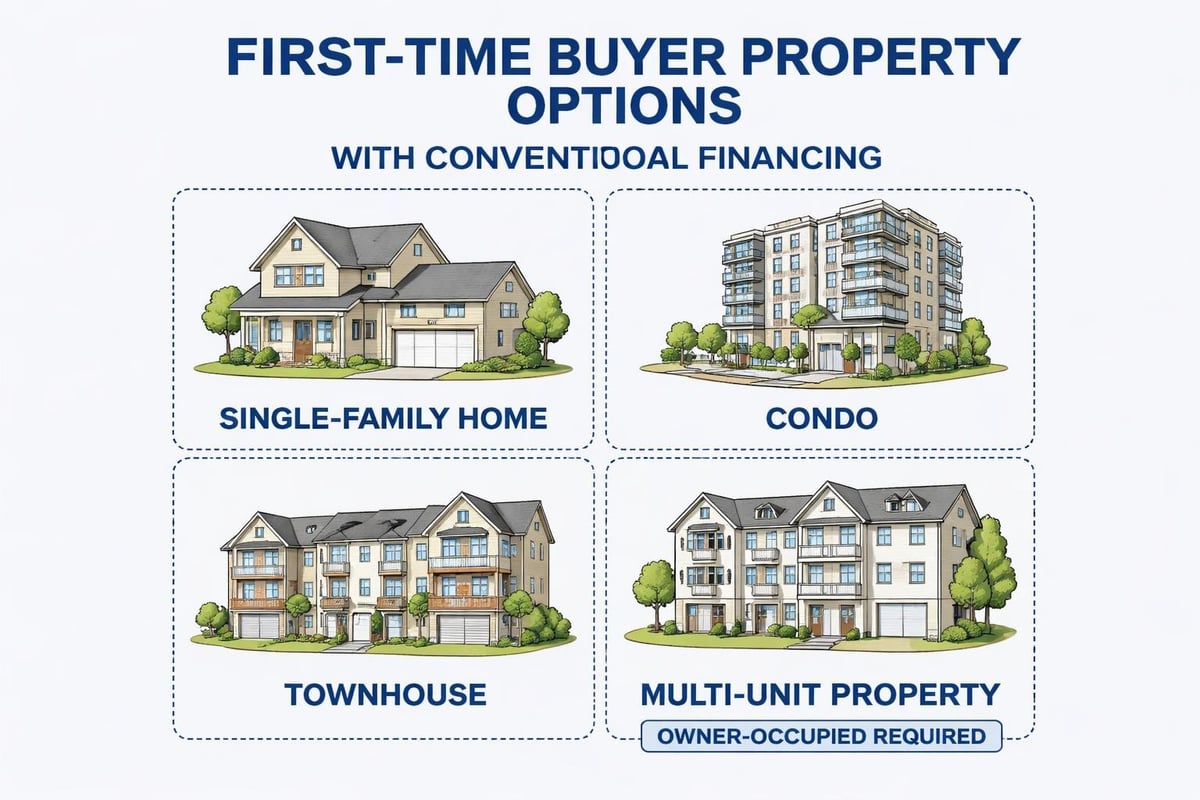 Property types eligible for conventional loans
