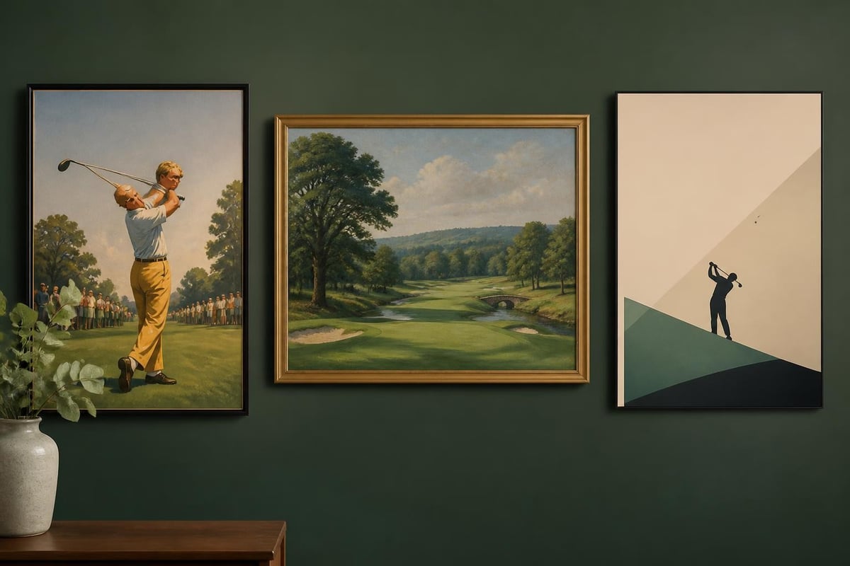 Golf art styles evolution