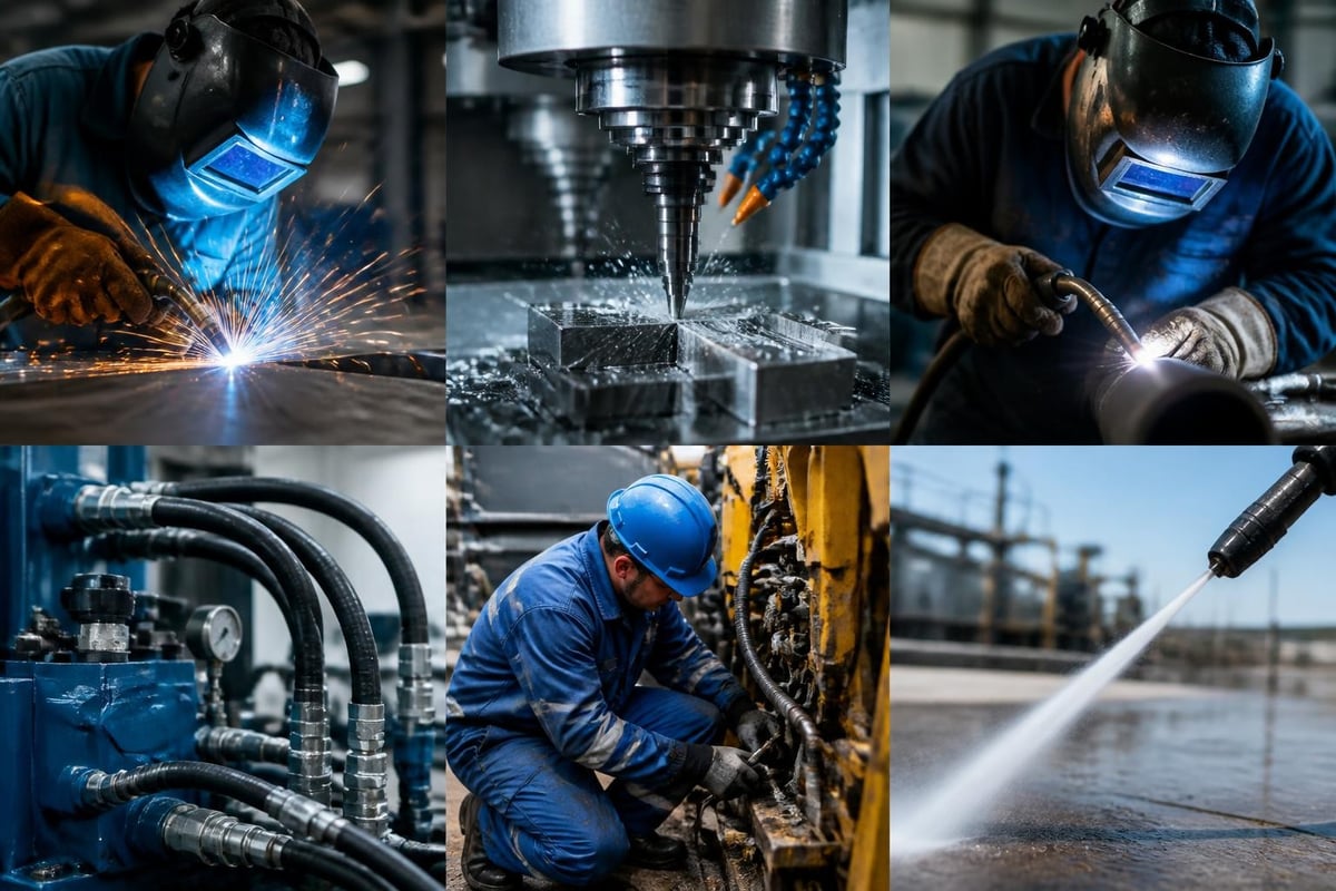 Industrial contractor service categories