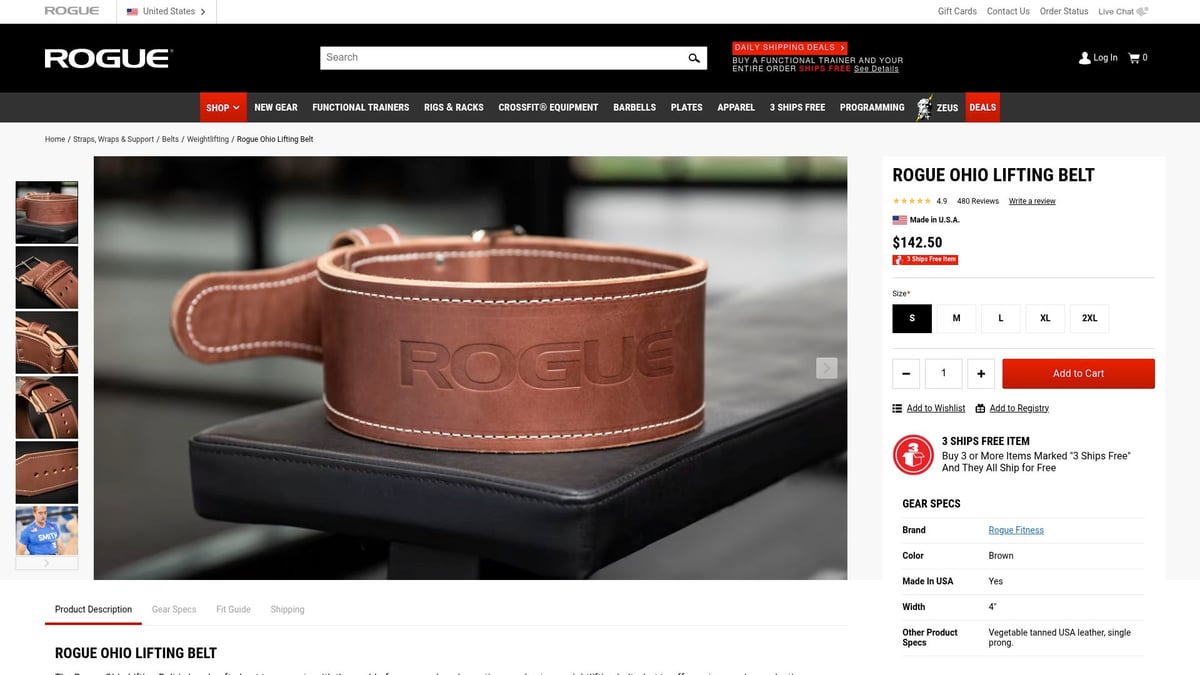 7 Essential Good Lifting Belts for Maximum Support in 2025 - Rogue Ohio Lifting Belt
