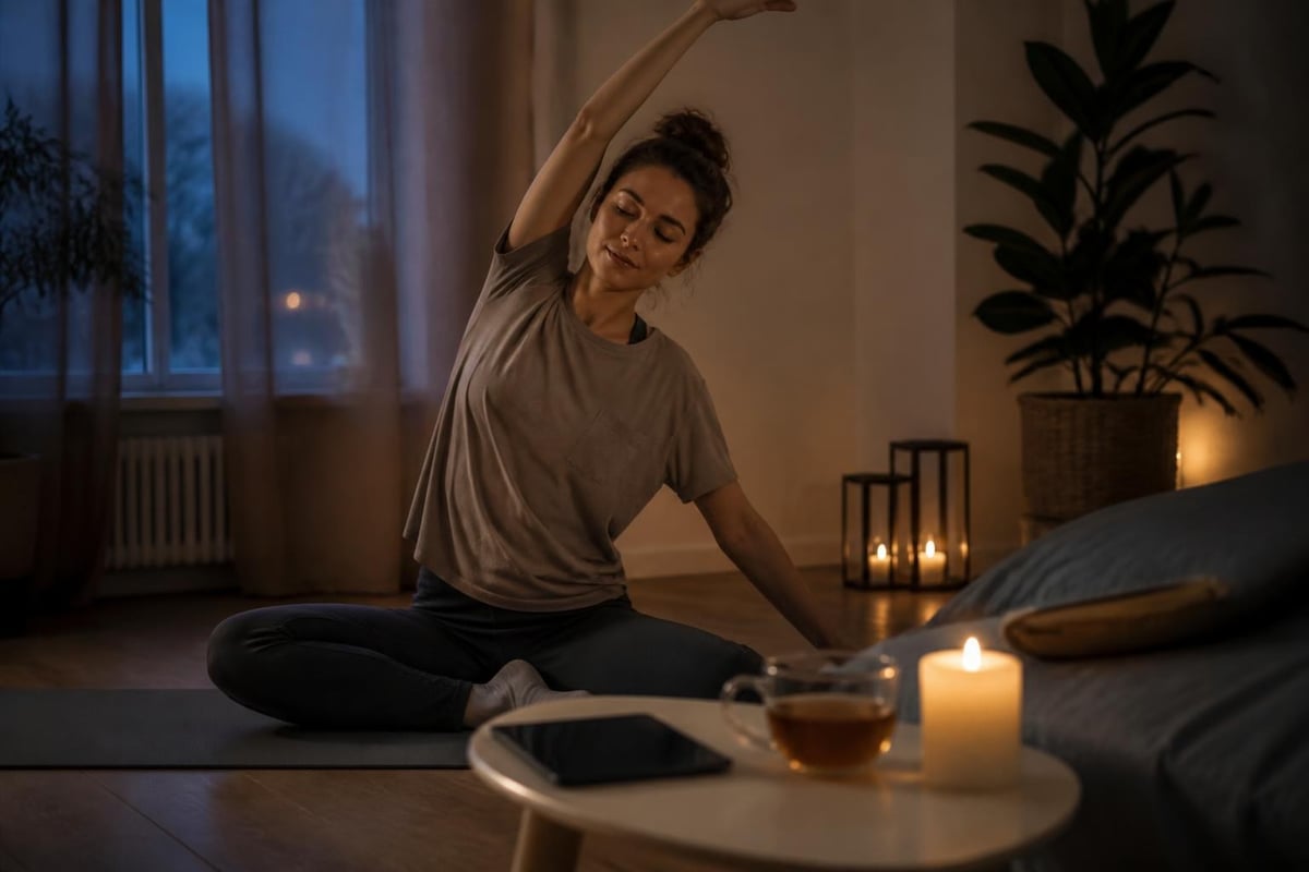 Evening wind-down routine for better sleep