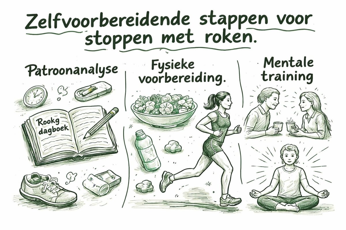 Zelfvoorbereiding stoppen met roken