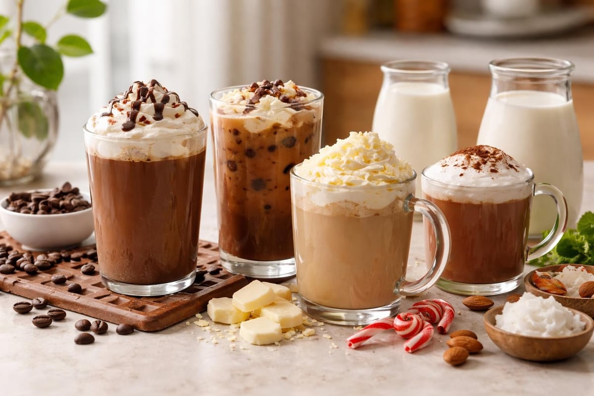 Variations du café mocha