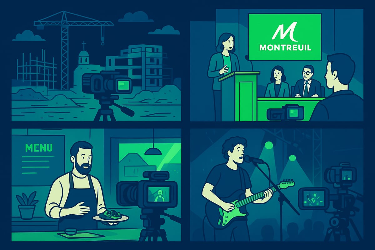 Exemples d’usages vidéo locaux à Montreuil et alentours