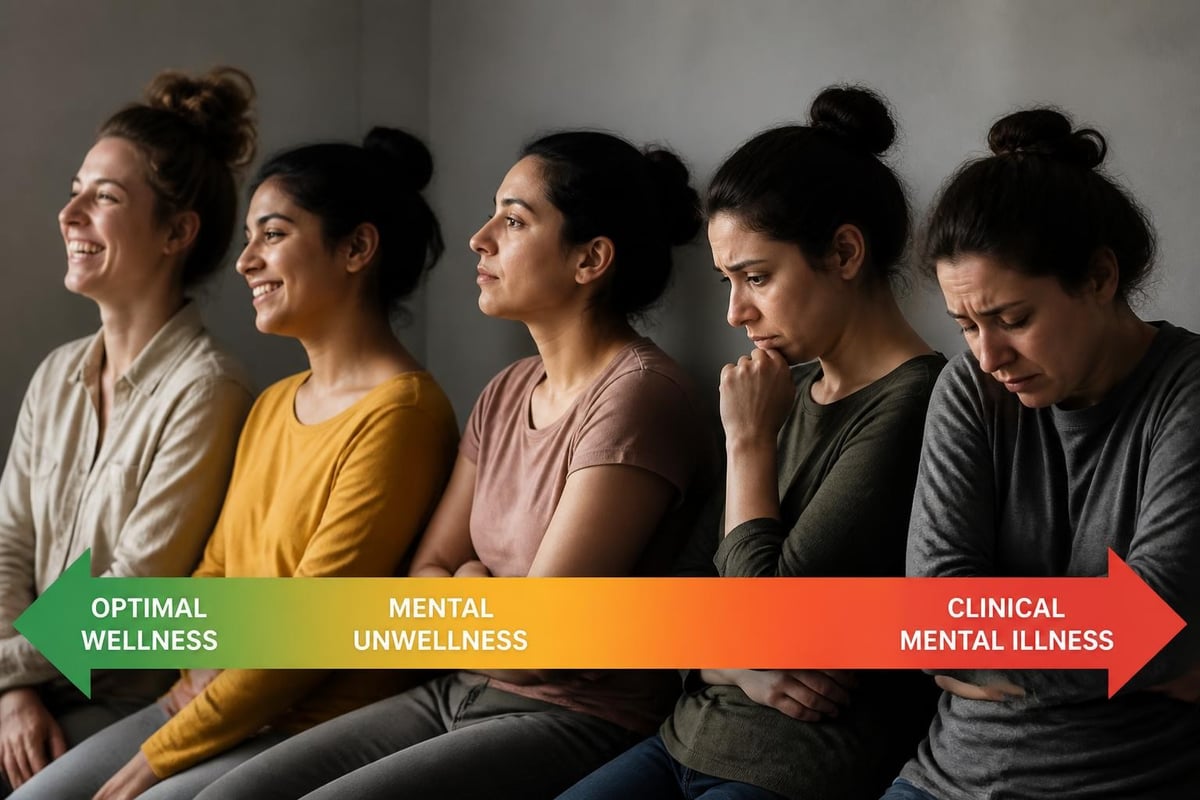 Mental unwellness spectrum