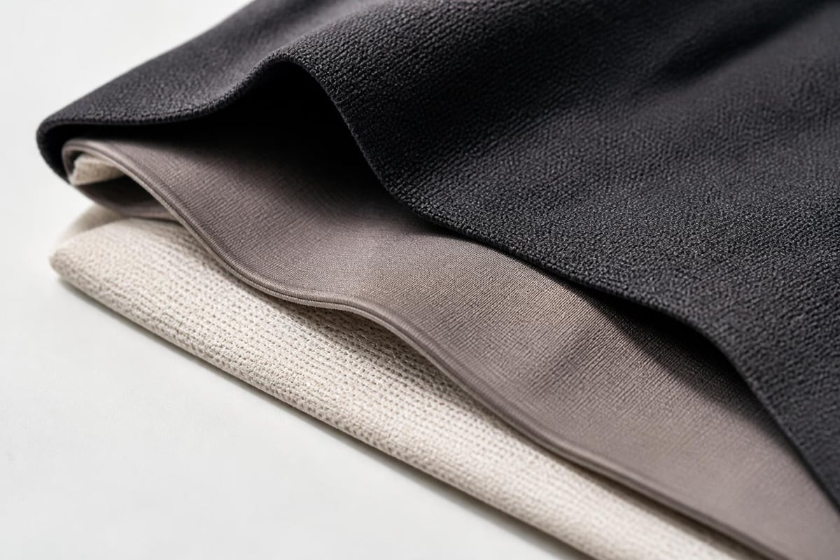 Technical fabric construction in riding wear