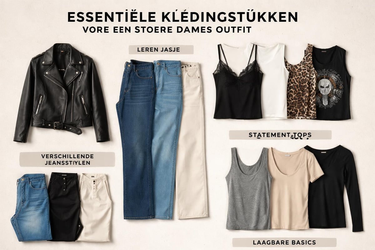 Basiskledingstukken voor stoere outfit
