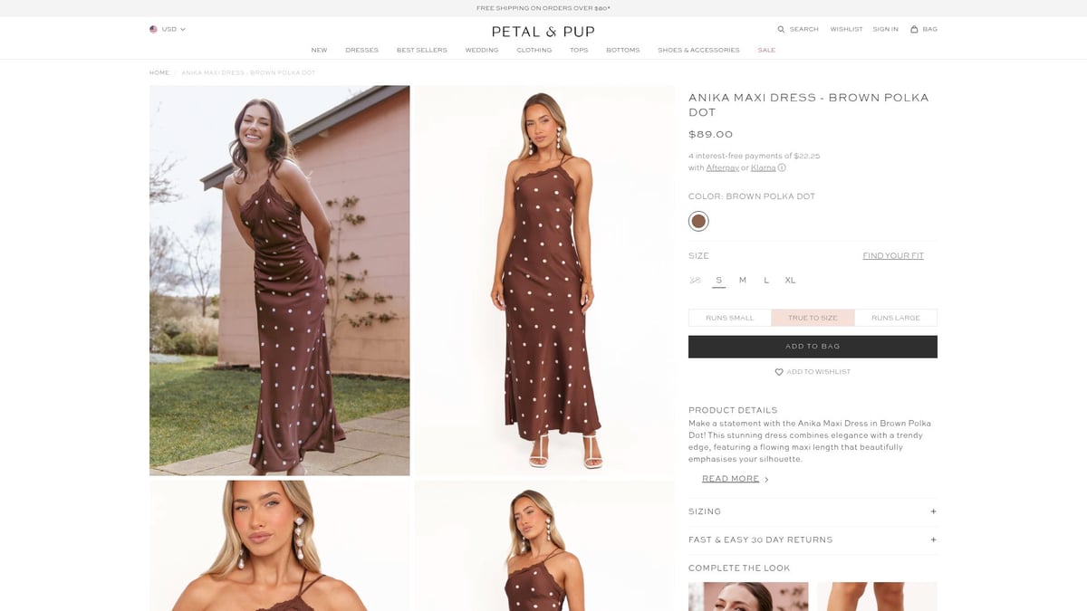 7 Stunning Dresses for Fall Women to Wear in 2025 - Anika Maxi Dress - Brown Polka Dot – Petal & Pup ($89)