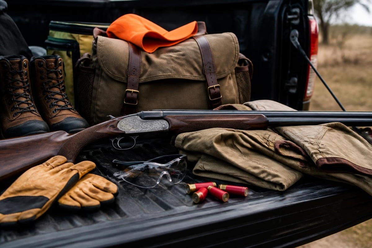 Upland hunting gear preparation