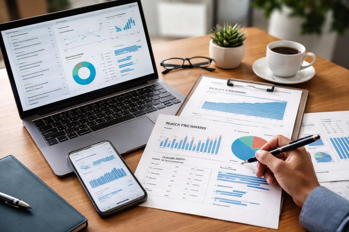 PR SEO metrics dashboard