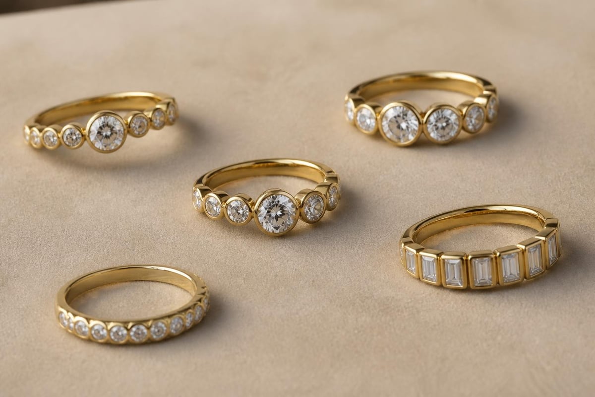 Diamond bezel configurations