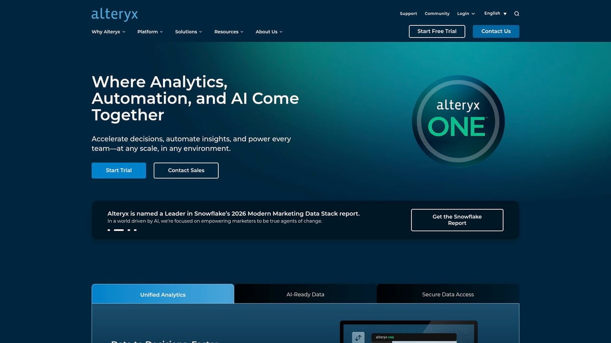 12 Leading SaaS Companies Shaping the Future in 2026 - Alteryx