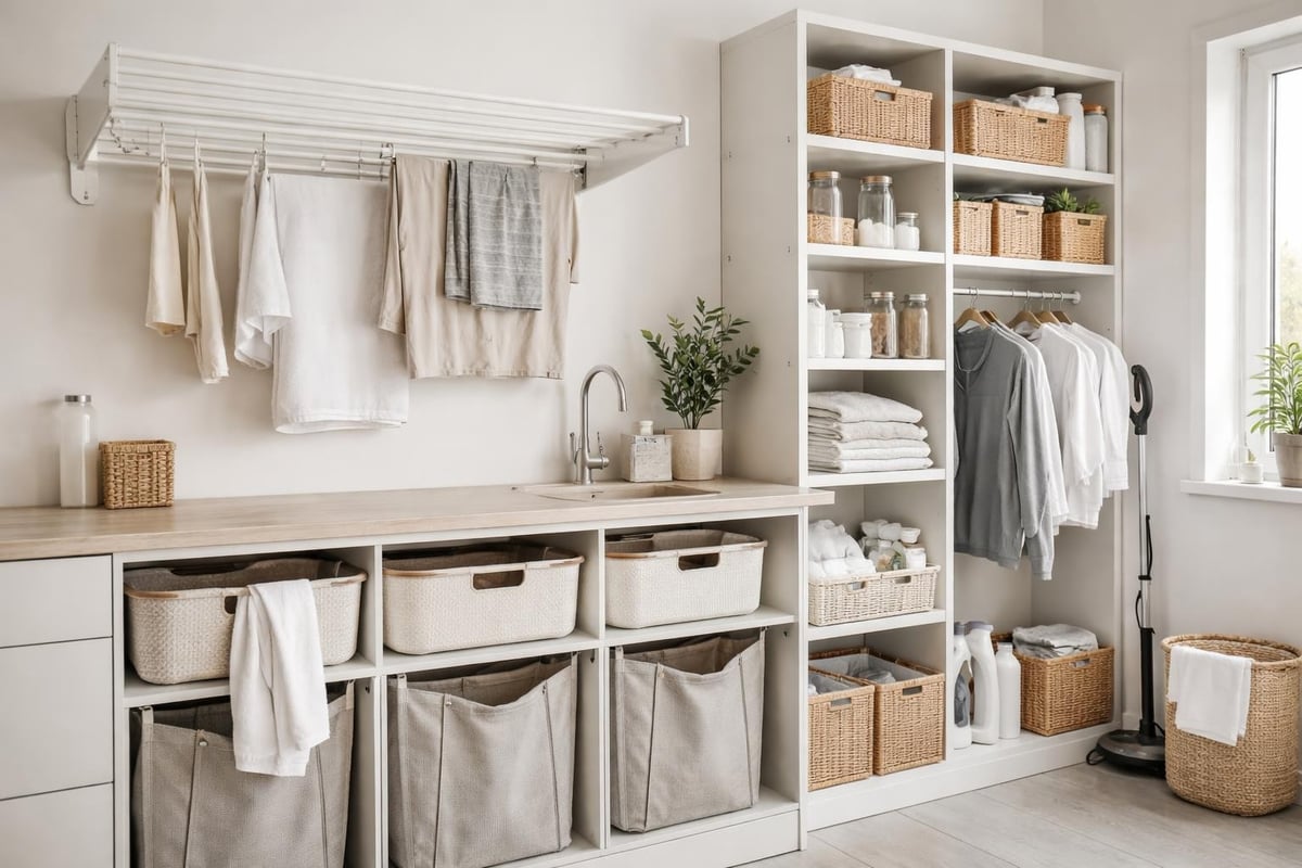 V&aelig;gstativ integration i vaskerum