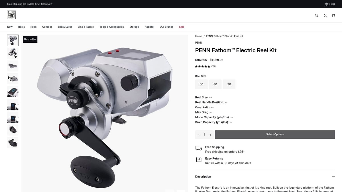 7 Exciting New Fishing Innovations to Try in 2026 - Fathom® Electric Reel Kit – Offshore Power Meets Precision