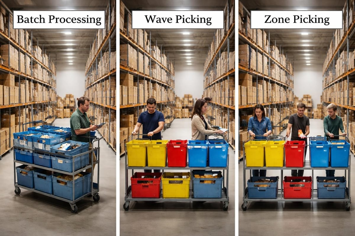 Order processing workflows