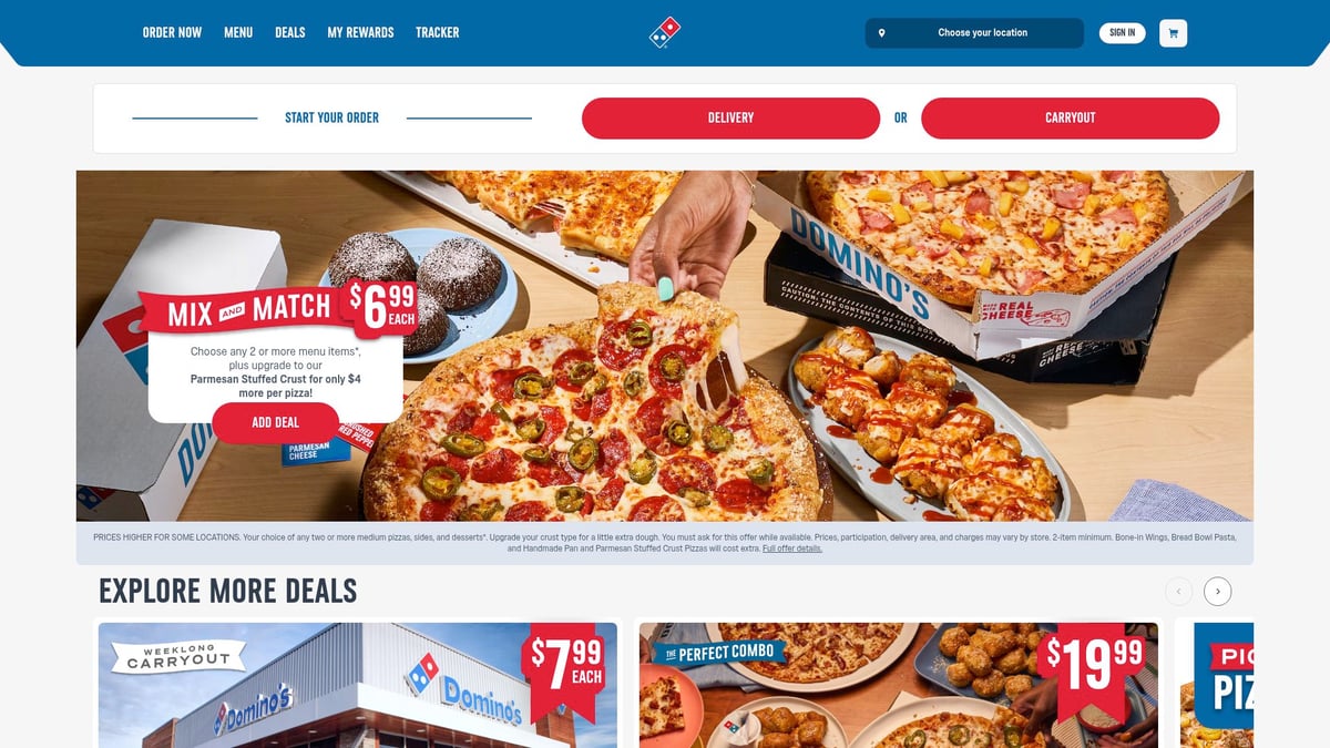 9 Best Pizza Deals Near Me to Grab in 2025 - Domino’s Mix & Match Deal