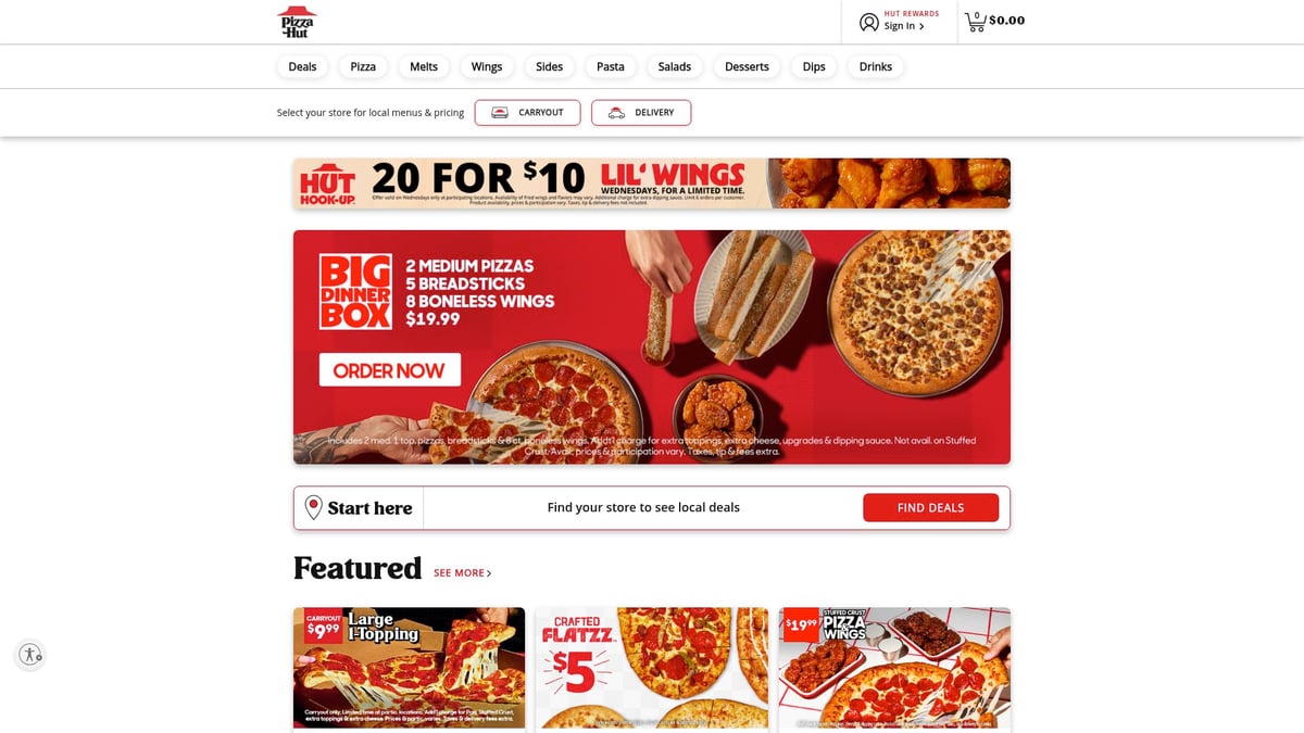 9 Best Pizza Deals Near Me to Grab in 2025 - Pizza Hut Big Dinner Box
