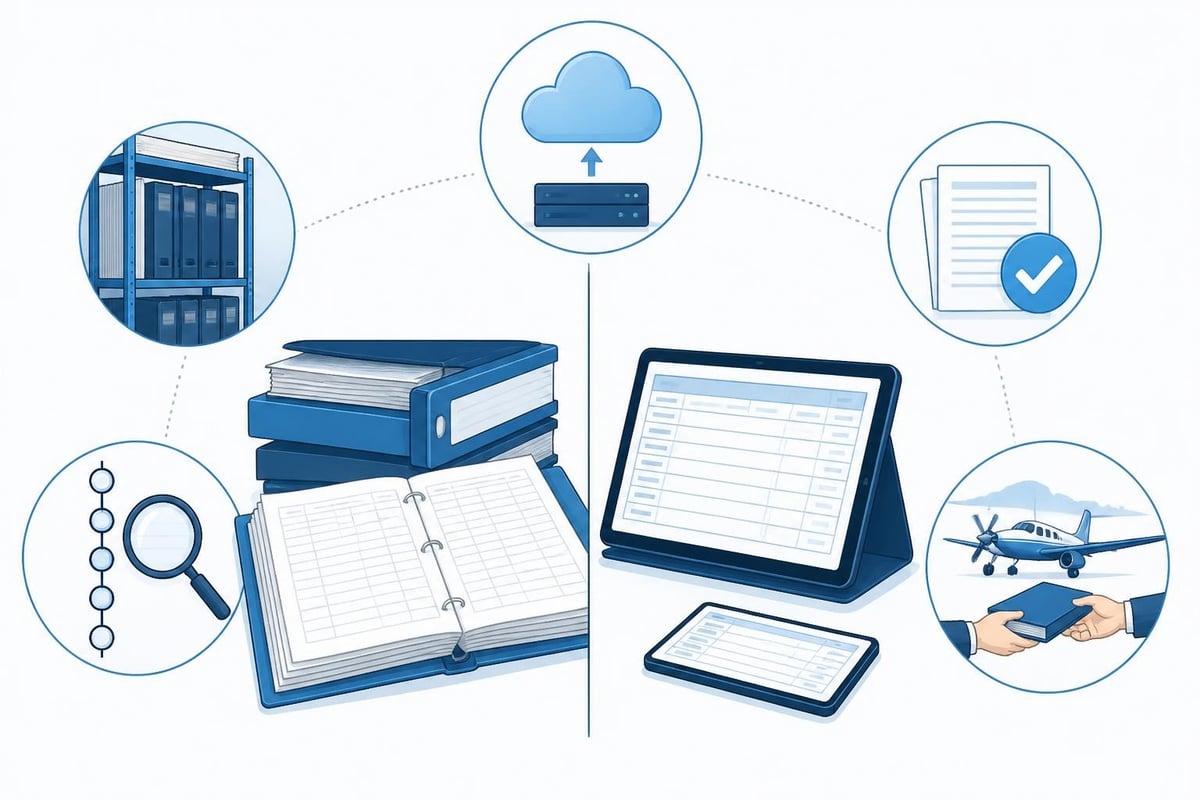 Digital vs paper logbook comparison