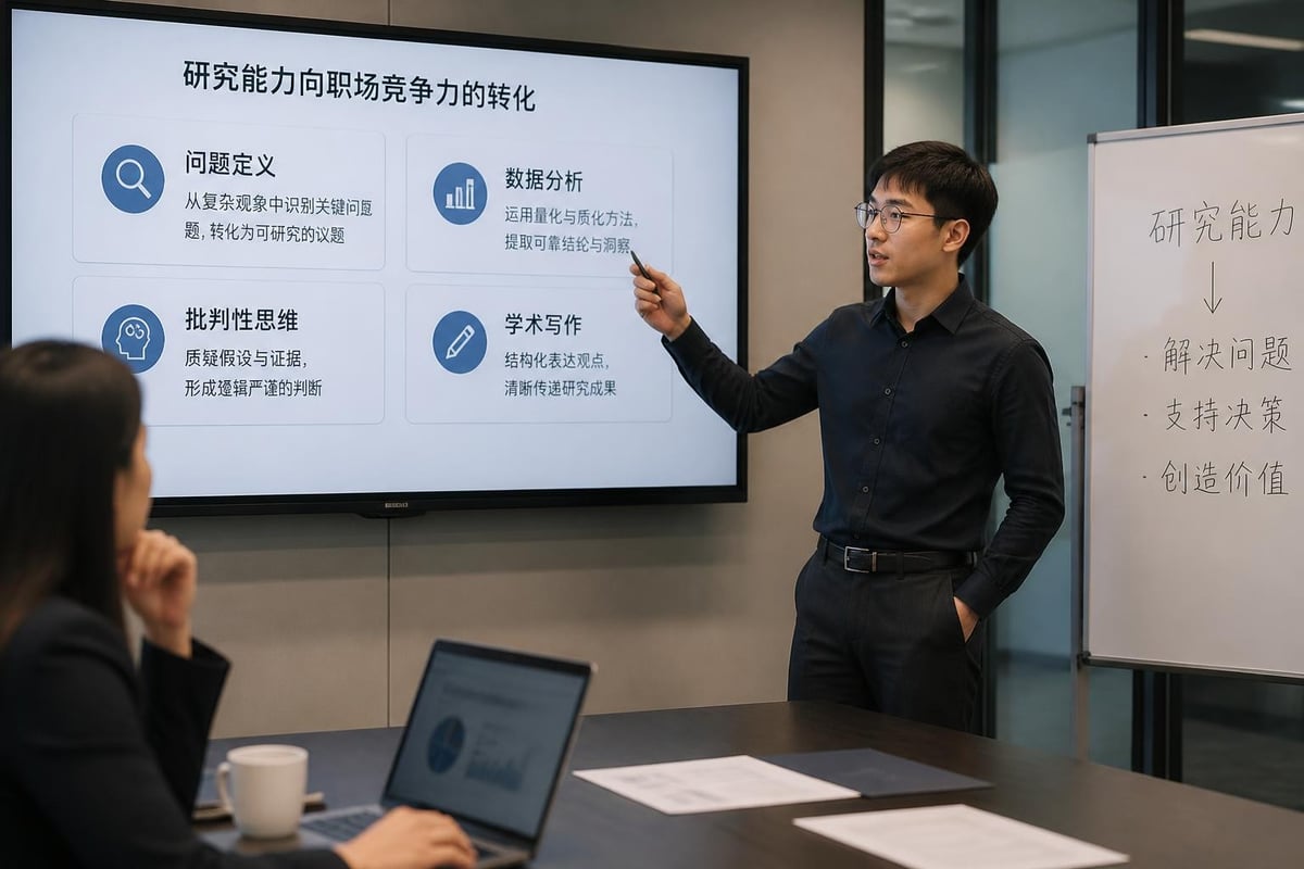 研究技能轉化為職業能力的路徑