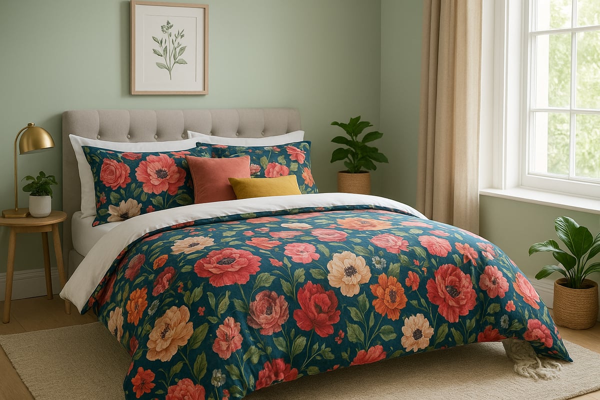 Step-by-step guide: styling your bedroom with floral duvet covers