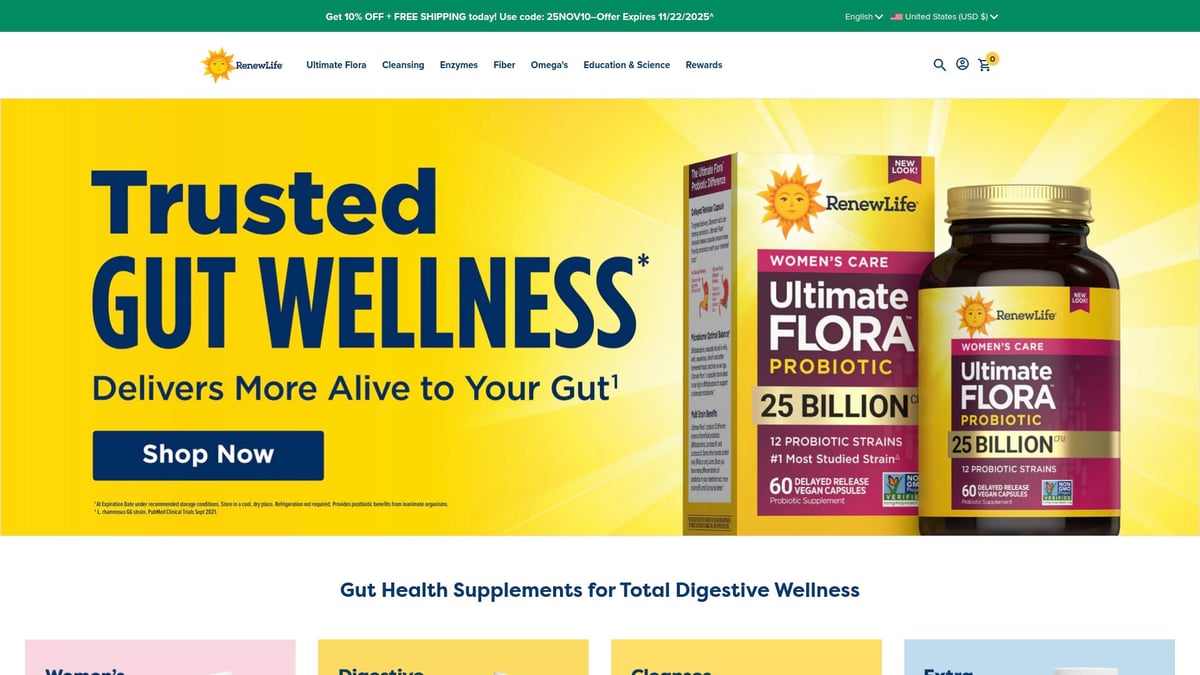 9 Essential Probiotics for Men to Boost Health in 2025 - Renew Life Ultimate Flora Men’s Care Probiotic