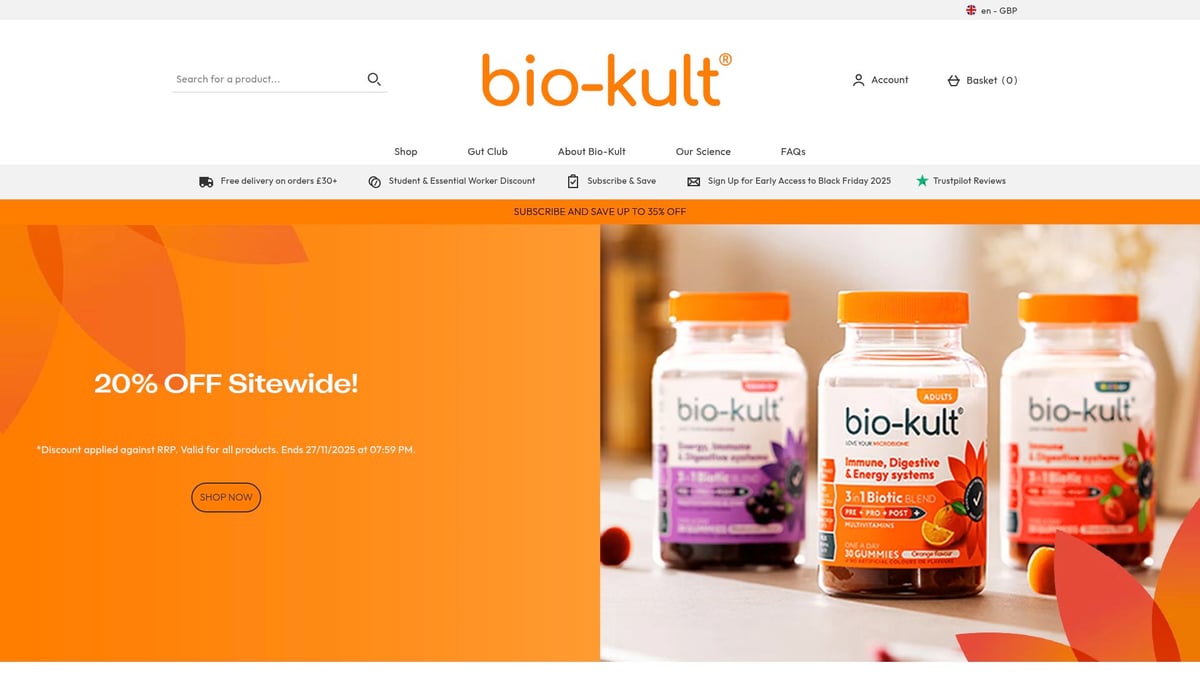 9 Essential Probiotics for Men to Boost Health in 2025 - Bio-Kult Advanced Multi-Strain Formula