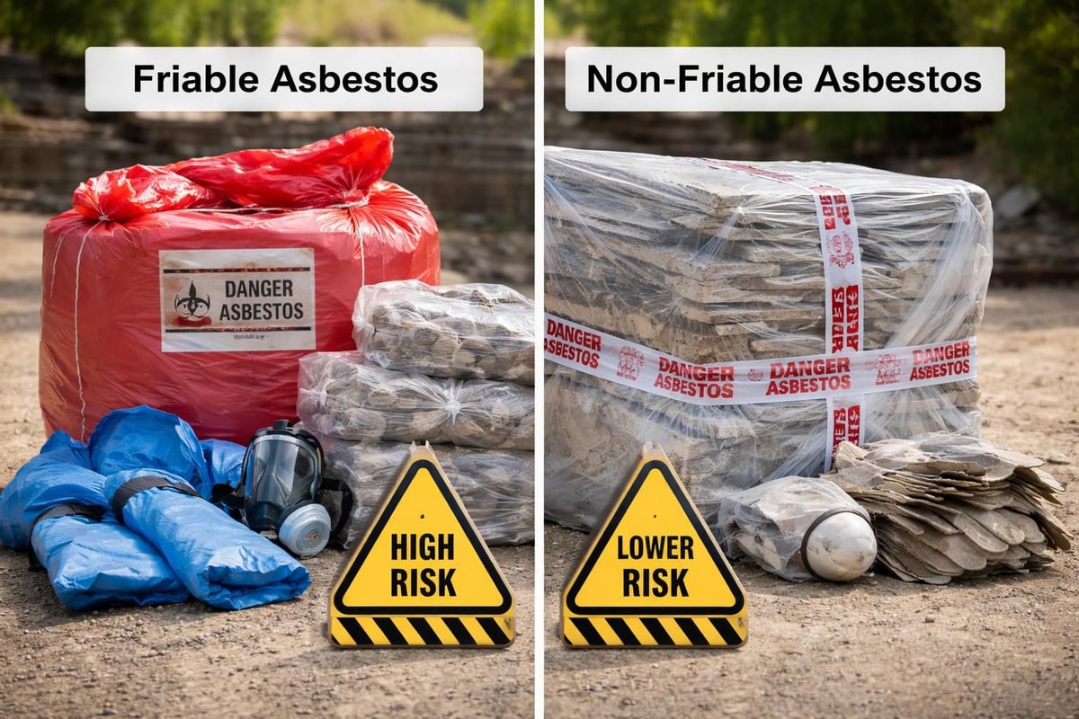 Asbestos waste classification system