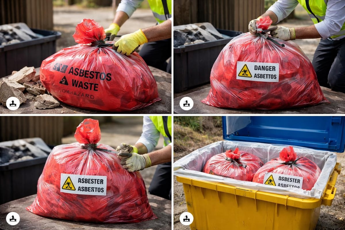 Asbestos waste packaging requirements