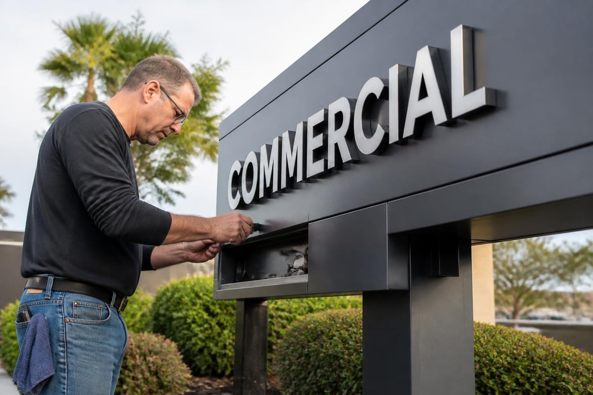 Sign maintenance schedule