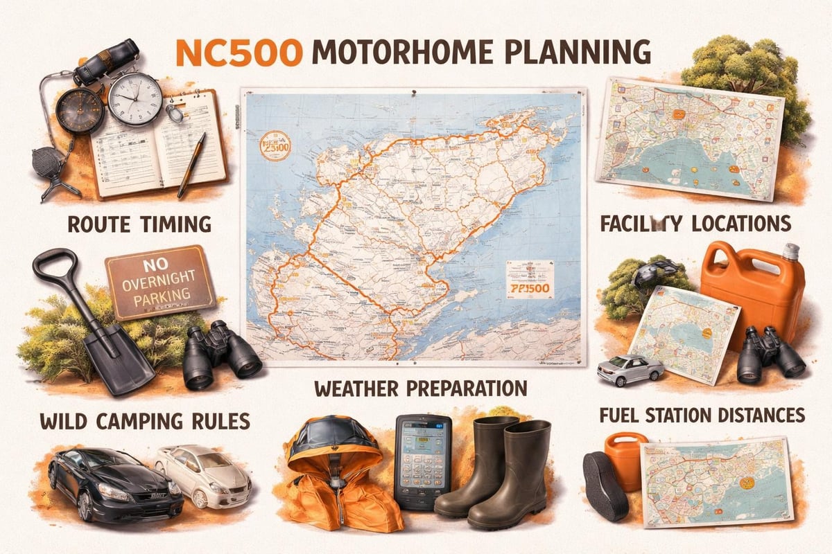 NC500 motorhome planning