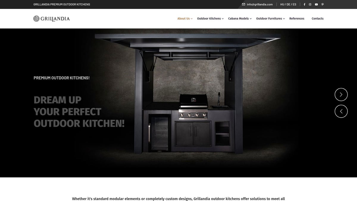 9 Brilliant Outdoor Barbecue Grill Designs to Try in 2026 - Grillandia Modular Outdoor Kitchen BBQ